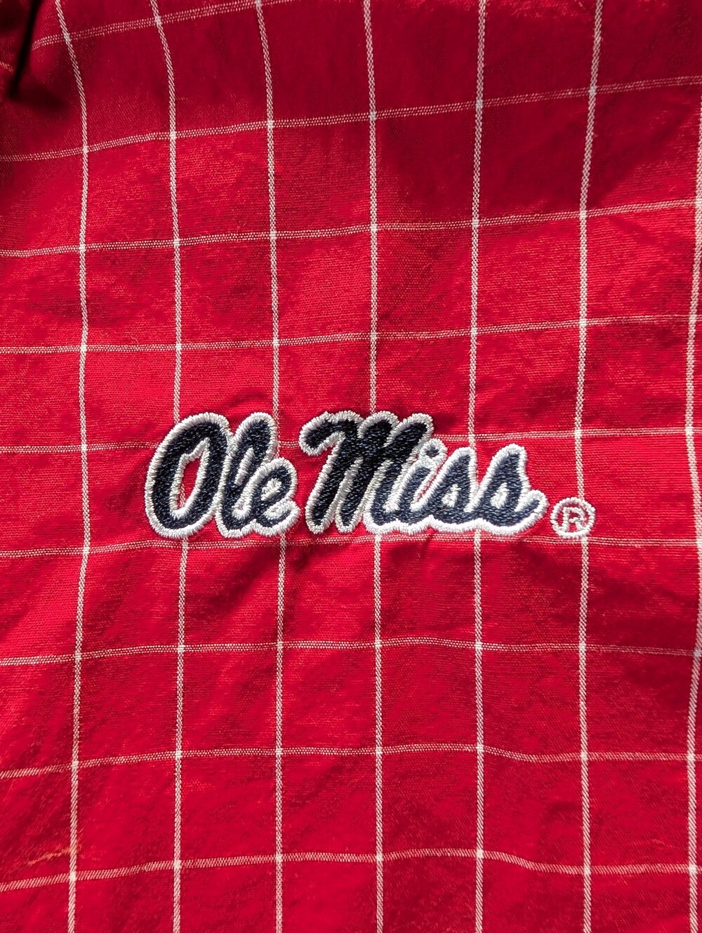 Ole Miss KA KNIGHTS APPAREL Men's Button Up Shirt. Size Lg  (42-44) Long Sleeves